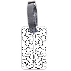 Brain Mind Gray Matter Thought Luggage Tags (two Sides) by Nexatart