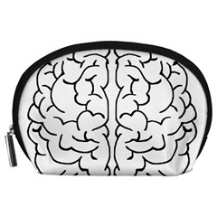 Brain Mind Gray Matter Thought Accessory Pouches (large)  by Nexatart