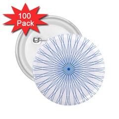 Spirograph Pattern Circle Design 2 25  Buttons (100 Pack)  by Nexatart