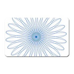 Spirograph Pattern Circle Design Magnet (rectangular) by Nexatart