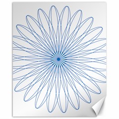 Spirograph Pattern Circle Design Canvas 16  X 20   by Nexatart