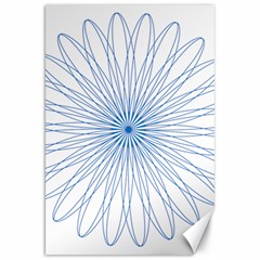 Spirograph Pattern Circle Design Canvas 20  X 30   by Nexatart