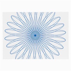 Spirograph Pattern Circle Design Large Glasses Cloth (2-side) by Nexatart