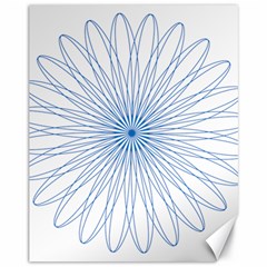 Spirograph Pattern Circle Design Canvas 11  X 14   by Nexatart