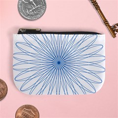 Spirograph Pattern Circle Design Mini Coin Purses by Nexatart