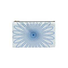 Spirograph Pattern Circle Design Cosmetic Bag (small)  by Nexatart