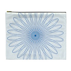 Spirograph Pattern Circle Design Cosmetic Bag (xl) by Nexatart