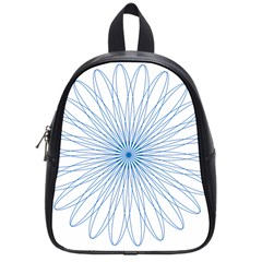 Spirograph Pattern Circle Design School Bags (small)  by Nexatart