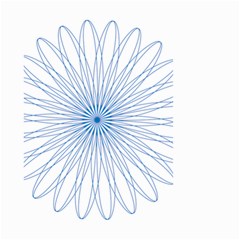 Spirograph Pattern Circle Design Small Garden Flag (two Sides) by Nexatart