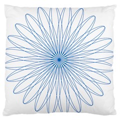 Spirograph Pattern Circle Design Large Cushion Case (two Sides) by Nexatart