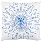 Spirograph Pattern Circle Design Large Cushion Case (Two Sides) Front