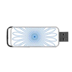 Spirograph Pattern Circle Design Portable Usb Flash (one Side) by Nexatart