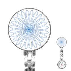 Spirograph Pattern Circle Design Stainless Steel Nurses Watch by Nexatart