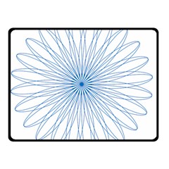 Spirograph Pattern Circle Design Double Sided Fleece Blanket (small)  by Nexatart