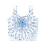 Spirograph Pattern Circle Design Full Print Recycle Bags (M)  Front