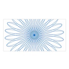 Spirograph Pattern Circle Design Satin Shawl by Nexatart