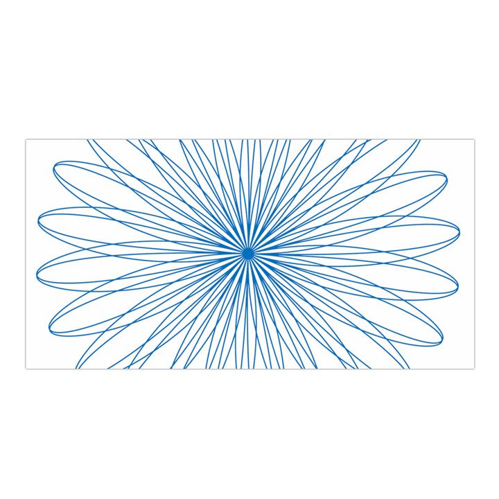 Spirograph Pattern Circle Design Satin Shawl