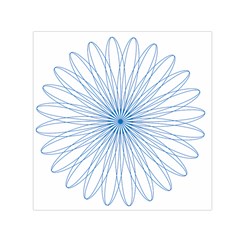 Spirograph Pattern Circle Design Small Satin Scarf (square) by Nexatart