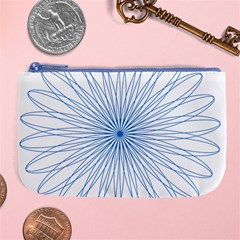 Spirograph Pattern Circle Design Large Coin Purse by Nexatart