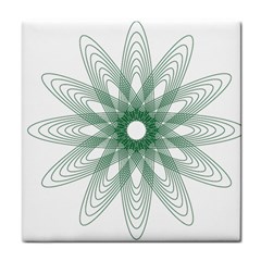 Spirograph Pattern Circle Design Tile Coasters by Nexatart