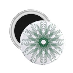 Spirograph Pattern Circle Design 2 25  Magnets by Nexatart