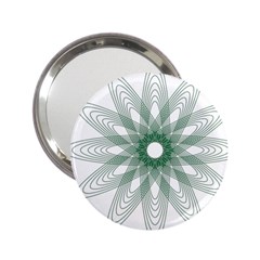 Spirograph Pattern Circle Design 2 25  Handbag Mirrors by Nexatart