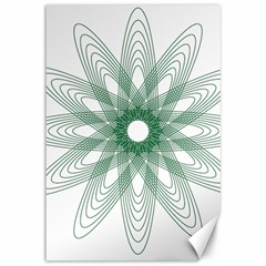 Spirograph Pattern Circle Design Canvas 12  X 18   by Nexatart