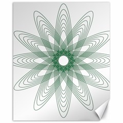 Spirograph Pattern Circle Design Canvas 16  X 20   by Nexatart