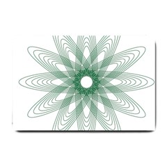 Spirograph Pattern Circle Design Small Doormat  by Nexatart