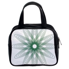 Spirograph Pattern Circle Design Classic Handbags (2 Sides) by Nexatart