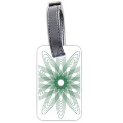 Spirograph Pattern Circle Design Luggage Tags (two Sides) by Nexatart