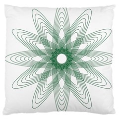 Spirograph Pattern Circle Design Large Cushion Case (two Sides) by Nexatart