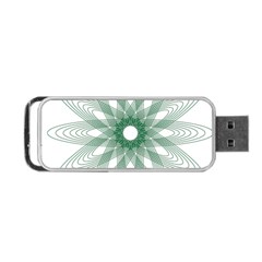 Spirograph Pattern Circle Design Portable Usb Flash (one Side) by Nexatart