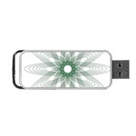 Spirograph Pattern Circle Design Portable USB Flash (One Side) Front