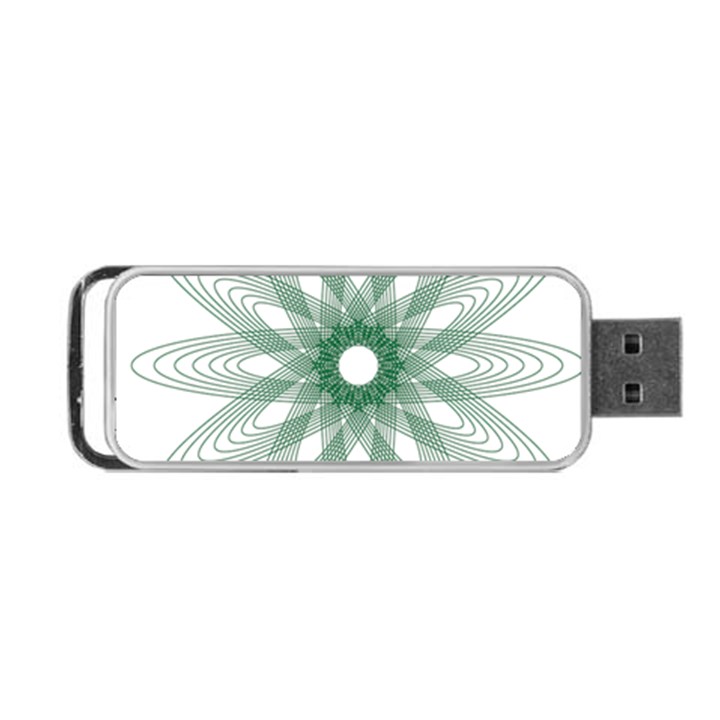 Spirograph Pattern Circle Design Portable USB Flash (One Side)