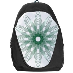 Spirograph Pattern Circle Design Backpack Bag by Nexatart