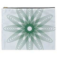 Spirograph Pattern Circle Design Cosmetic Bag (xxxl)  by Nexatart