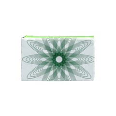 Spirograph Pattern Circle Design Cosmetic Bag (xs) by Nexatart