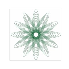 Spirograph Pattern Circle Design Small Satin Scarf (square) by Nexatart