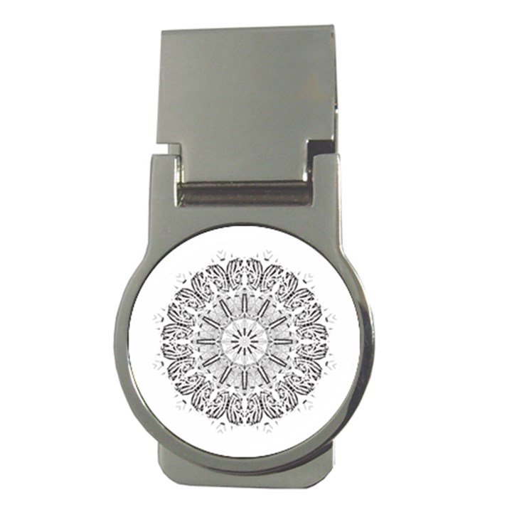 Art Coloring Flower Page Book Money Clips (Round) 