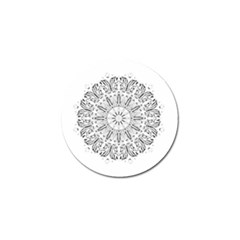 Art Coloring Flower Page Book Golf Ball Marker by Nexatart