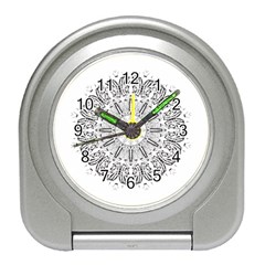 Art Coloring Flower Page Book Travel Alarm Clocks by Nexatart