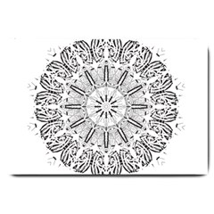 Art Coloring Flower Page Book Large Doormat  by Nexatart