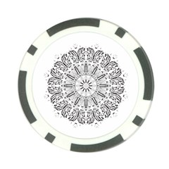 Art Coloring Flower Page Book Poker Chip Card Guard by Nexatart