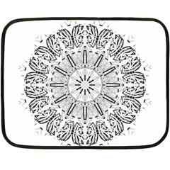 Art Coloring Flower Page Book Fleece Blanket (mini) by Nexatart