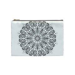 Art Coloring Flower Page Book Cosmetic Bag (medium)  by Nexatart