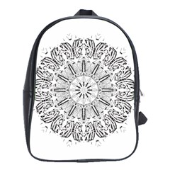 Art Coloring Flower Page Book School Bags(large)  by Nexatart