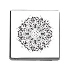 Art Coloring Flower Page Book Memory Card Reader (square) by Nexatart