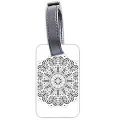 Art Coloring Flower Page Book Luggage Tags (one Side)  by Nexatart