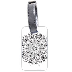 Art Coloring Flower Page Book Luggage Tags (two Sides) by Nexatart